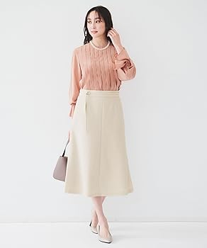 Amazon.co.jp: [アンタイトル] ミモレスカート 【ミモレ丈